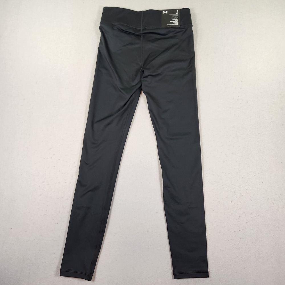 Under Armour Women's Black Compression HeatGear Mid Rise Leggings Small NWT - Picture 10 of 10